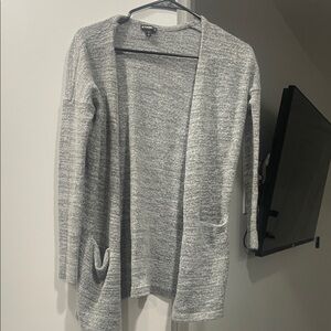 Express Heather Gray Women's Cardigan effortless. Timeless